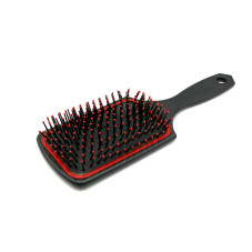 Square hair brush, Black+Red