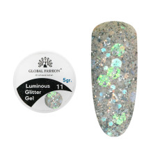 Глиттер гель что светится в темноте, 5 гр, Luminous Glitter Gel 11