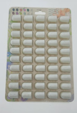 Pedicure abrasive caps (on a tablet), 16*25 mm, #180, white 50 pcs