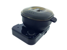 Wax Wax Warmer silicone, with stand, black color