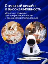 Аппарат для маникюра и педикюра GF-615, 50000 об. 80 W, белый Аппарат для маникюра и педикюра GF-615, 50000 об. 80 W, белый