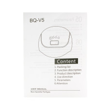 Led/uv 120W Nail Lamp with Display, Cordless BQV5, blue