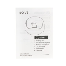 Led/uv 120W Nail Lamp with Display, Cordless BQV5, blue
