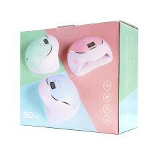 Лампа для ногтей Led/uv 120W с дисплеем, Cordless BQV5, pink