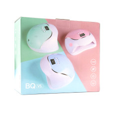 Лампа для ногтей Led/uv 120W с дисплеем, Cordless BQV5, pink