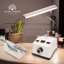 Аппарат для маникюра и педикюра Global Fashion 50000 об 80W, ZS-718-white