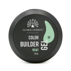 Gel pentru modelarea unghiilor 15 g, Color Builder Gel, 01-Mint