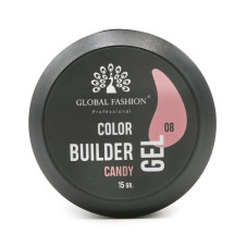 Гель для моделирования ногтей 15 гр, Color Builder Gel 08- Candy