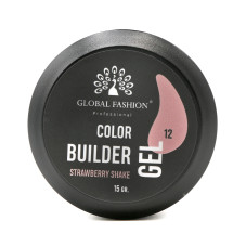 Гель для моделирования ногтей 15 гр, Color Builder Gel 12- Strawberry shake