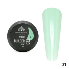 Gel pentru modelarea unghiilor 15 g, Color Builder Gel, 01-Mint