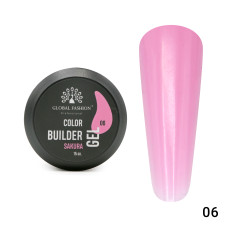 Гель для моделирования ногтей 15 гр, Color Builder Gel 06- Sakura