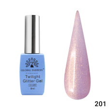 Twilight Glitter gel polish 8 ml, 201