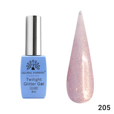 Twilight Glitter gel polish 8 ml, 205