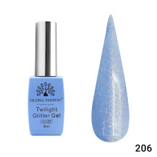 Гель лак Twilight Glitter 8 мл, 206