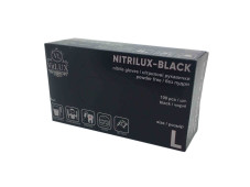 Нитриловые перчатки VitLux 100 шт (50 пар) L, цвет черный