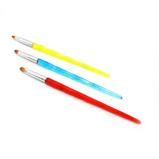 Global Fashion SAM-20 Oval Gel Brushes, 3 buc.