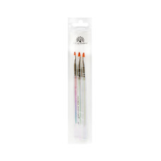 Global Fashion Gel Brush Set, Oval #4, #6, #8