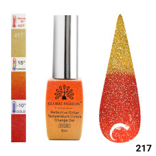 Gel polish Thermo, Temperature Color Change Disco 8 ml, 217