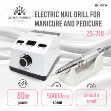 Manicure and pedicure machine Global Fashion 50000 at 80W, ZS-718-white