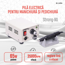 Pla electrica manichiura, Strong-90, 65W, 35000 rpm