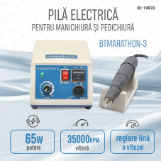 Pilă electrică BtMarathon 3 pentru manichiură și pedichiură, 35000 rpm, 65 watt