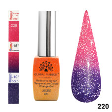 Gel polish Thermo, Temperature Color Change Disco 8 ml, 220