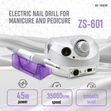 Apparatus for manicure and pedicure 35000 rpm 65 Wat ZS-601 gray