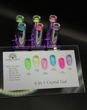 Гель для наращивания 6 in 1 crystal gel jelly colour, 15 мл, 6606