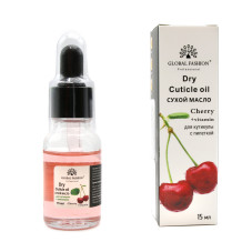 Dry Cuticle Oil with Cherry Scent Pipette, Global Fashion, 15 ml