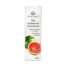 Dry cuticle oil with a pipette with watermelon flavor, Global Fashion, 15 ml