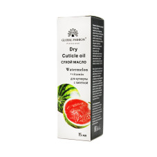 Dry cuticle oil with a pipette with watermelon flavor, Global Fashion, 15 ml