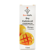 Dry cuticle oil with a mango flavor pipette, Bee Nails, 15 ml Dry cuticle oil with a mango flavor pipette, Bee Nails, 15 ml