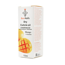 Dry cuticle oil with a mango flavor pipette, Bee Nails, 15 ml Dry cuticle oil with a mango flavor pipette, Bee Nails, 15 ml