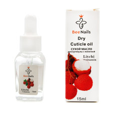 Ulei de cuticule uscate cu pipetă cu aromă de litchi, Bee Nails, 15 ml