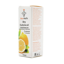 Dry cuticle oil with pipette with lemon flavor, Bee Nails, 15 ml