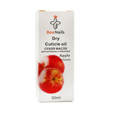Сухое масло для кутикулы с пипеткой с ароматом яблоко, Bee Nails, 30 мл