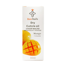 Сухое масло для кутикулы с пипеткой с ароматом манго, Bee Nails, 30 мл