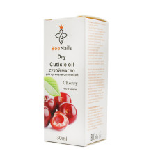 Сухое масло для кутикулы с пипеткой с ароматом вишни, Bee Nails, 30 мл
