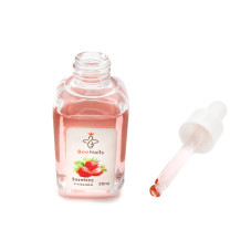 Ulei de cuticule uscate cu pipetă cu aromă de căpșuni, Bee Nails, 30 ml