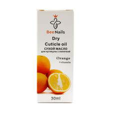 Сухое масло для кутикулы с пипеткой с ароматом апельсин, Bee Nails, 30 мл