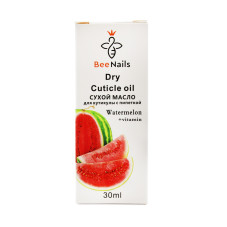 Сухое масло для кутикулы с пипеткой с ароматом арбуза, Bee Nails, 30 мл Сухое масло для кутикулы с пипеткой с ароматом арбуза, Bee Nails, 30 мл