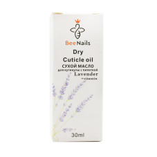 Сухое масло для кутикулы с пипеткой с ароматом лаванды, Bee Nails, 30 мл Сухое масло для кутикулы с пипеткой с ароматом лаванды, Bee Nails, 30 мл
