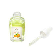 Ulei de cuticule uscate cu pipetă cu aromă de lămâie, Bee Nails, 30 ml