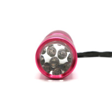 Lampă lanternă cu pernă din silicon 12W, culoare roz