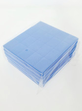 Set of sanding buffs 100 pcs, 100/180, blue