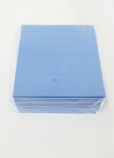 Set of sanding buffs 100 pcs, 100/180, blue