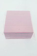 Sanding buffs set 100 pcs, 100/180, light pink