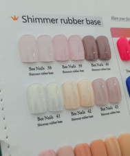 Френч база із шимером 43, Shimmer rubber base Bee Nails (8 мл)