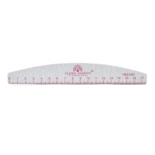 Nail file with ruler, 180/240, pink, 1 piece