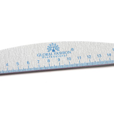 Nail file with ruler, 150/150, blue, 1 piece